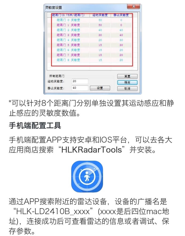 LD2410C 24GHz 人體存在感應雷達模組 3
