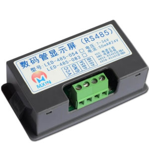 RS485 LED數碼管顯示屏 | Modbus RTU ASCII 雙協議自動識別 工業顯示面板 嵌入式免螺絲 DC 7-36V 背面