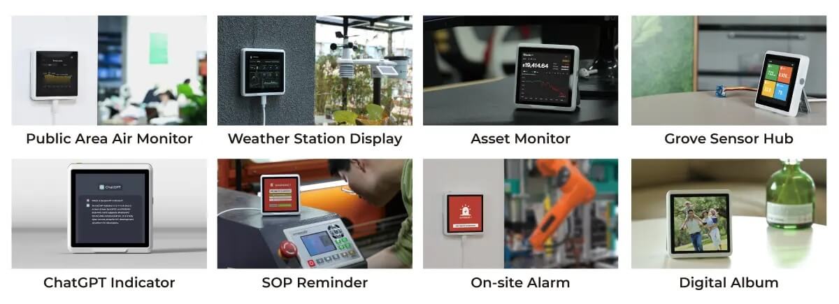 Seeed SenseCAP Indicator 開源物聯網觸控螢幕開發平台 (ESP32-S3 + RP2040) 應用領域