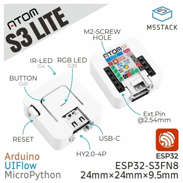 M5Stack-AtomS3 Lite-C124-1