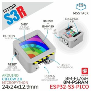 M5Stack AtomS3R ESP32-S3 物聯網開發板