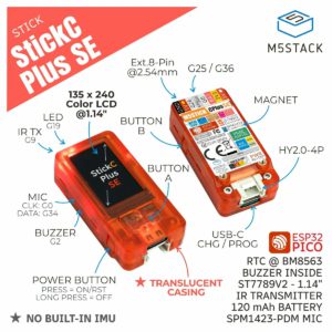 M5Stack M5StickC Plus SE ESP32-PICO-D4 物聯網開發板 K016-P-SE